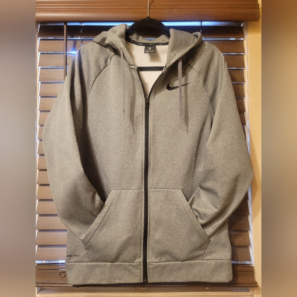 Nike Gray Full-Zip Hoodie